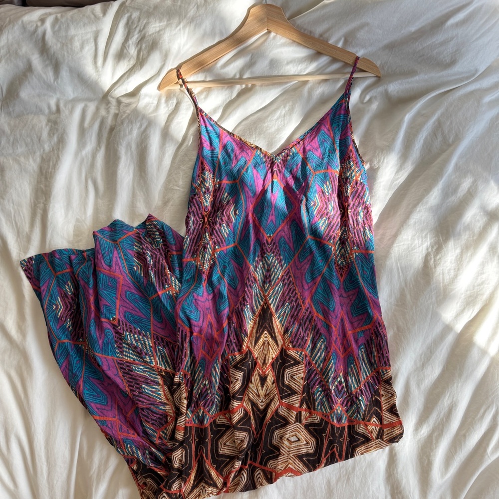 Silk maxi dress